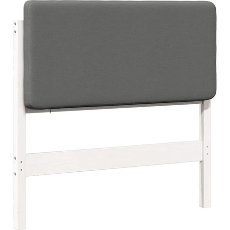 Maison Exclusive - Testiera imbottita Bianco e grigio chiaro 100 cm Pino massello