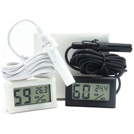 Mini-Digital-Bienenstocksensor, elektronische Zählung, Thermometer, Hygrometer, Bienengerät, schwarz-weiß, zufällig (1/4)