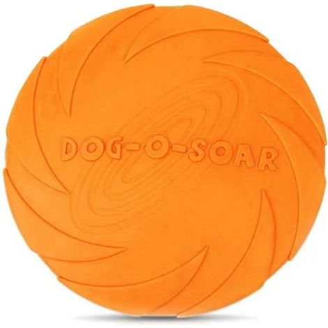 Frisbee para perro juguete disco volador para perro 15 cm Naranja