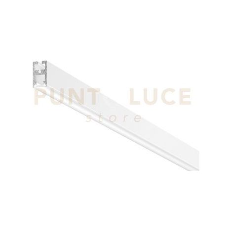 BLED P- PROFILO IN ALLUMINIO SEZIONABILE CON DIFFUSORE AD INCASTRO BIANCO PARETE/SOFFITTO/SOSPENSIONE MT2 COLORE BIANCO