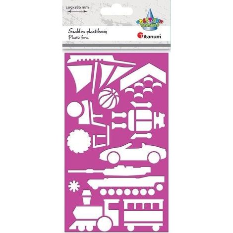 Plantilla de pl谩stico de 105x180 mm para ni帽o