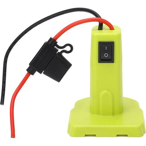Adaptateur secteur avec fusibles et bornes pour batterie 18 V Ryobi P102 P103 P104 P105 P107 P108 P109 (1/5)