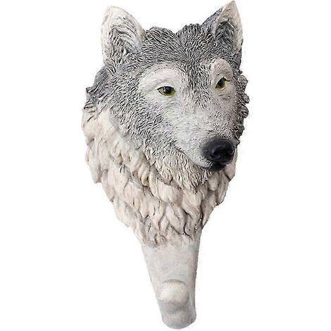 Décoration de tête animale - Tête de cerf - Décoration créative pour la maison - Support en résine - Chapeaux, clés, sacs, porte-monnaie, serviettes (1/5)