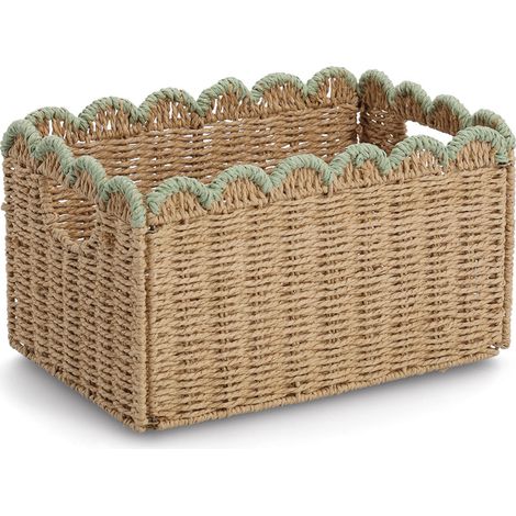 Panier de rangement tressé ZELLER, 38 x 25 x 22 cm (1/5)