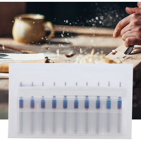 10 blau beschichtete Maiskolbenschneider / Wolframkarbid-Gravierfräser / Leiterplattenfräser (1/5)