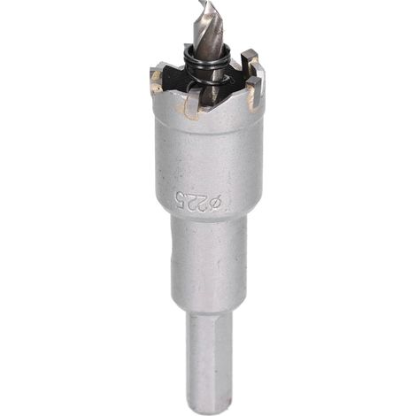 Scie cloche en carbure TCT de 22,5 mm, foret hélicoïdal pour métaux et bois (1/5)