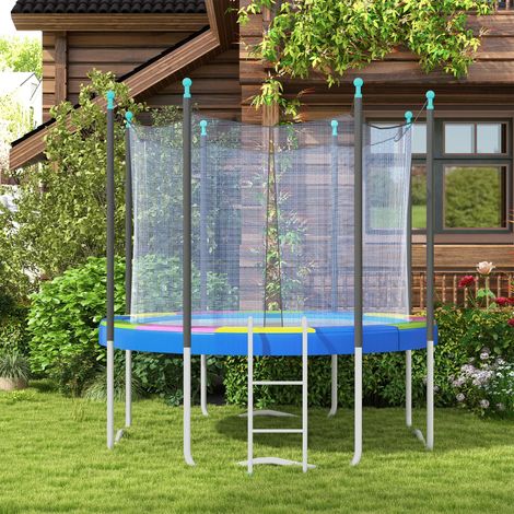 Housse trampoline Ø366x30 cm pliable portable En plastique EP mousse - Couleur: Multicolore (1/4)