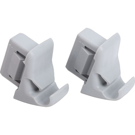 Clip de retenue de pare-soleil gris, 2 pièces, support de crochet de remplacement pour Mitsubishi Lancer 2006 – 2017 MR654343 (1/5)