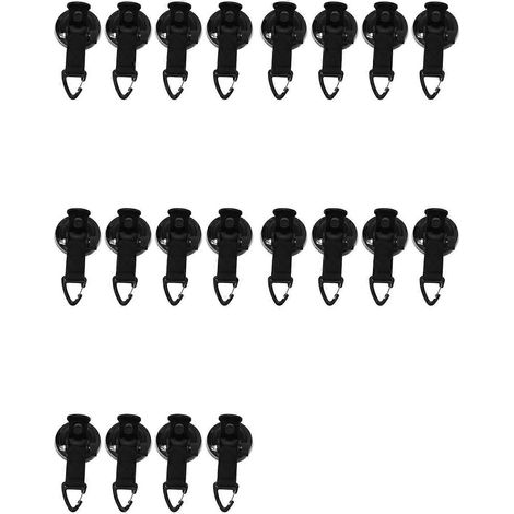 Lot de 20 crochets d'ancrage à ventouse pour bâches de piscine et tentes (universels) (1/5)