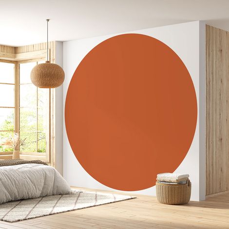 Papier peint rond / cercle - Couleur Tendance - 748 - Diamètre 30 cm (1/4)