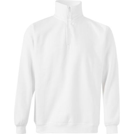 Sudadera de media cremallera y cuello alto - BLANCO / M (1/4)