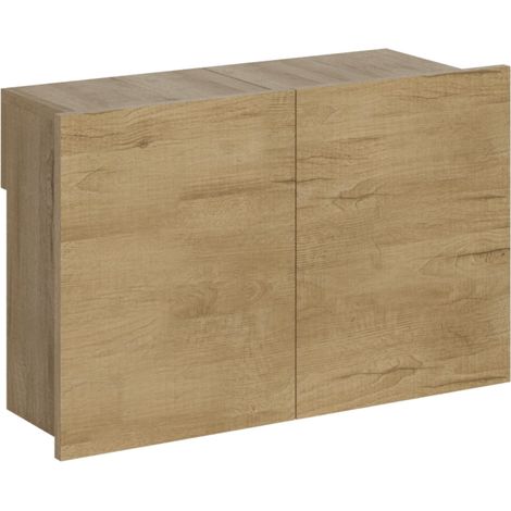 Banc extensible en bois à roulettes extensible jusqu'à 300cm Kalius-Naturel (1/5)