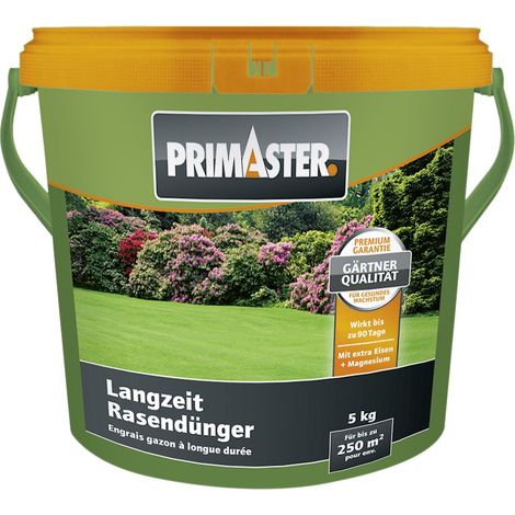 Primaster Rasendünger Sofortwirkung Langzeitwirkung Dünger für Rasen 250m² 5kg