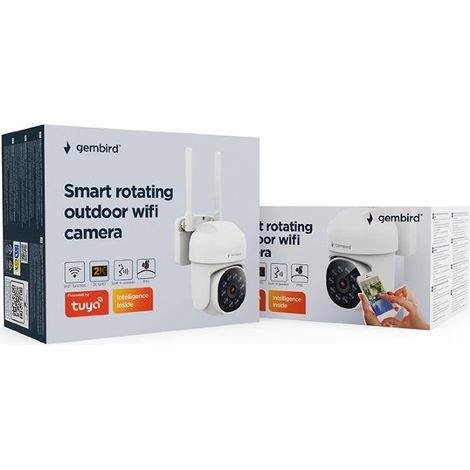 CÃ¡mara wifi inteligente giratoria para exteriores, 2K QHD