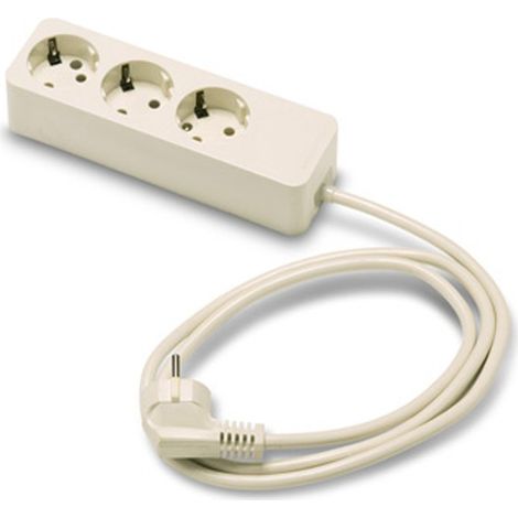BASE 3TOMAS 16A 250V PROLON. 1.5 MTS - FAMATEL