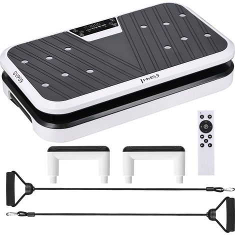 Plataforma vibratoria con barras para flexiones, Bluetooth y 5 programas. (1/5)