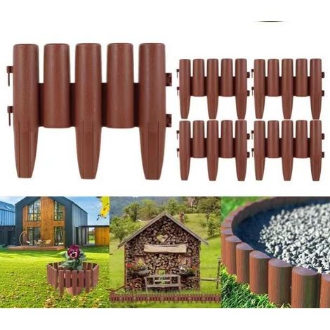 Panneaux de clôture de jardin en plastique très demandés, clôture extérieure, clôture de style champêtre, clôture décorative pour mariage, balustrade, lot de 5