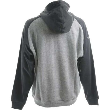 DeWALT - Felpa Cyclone Hooded da uomo, con cappuccio, taglia XL, grigio DEW49320/XL (1/3)