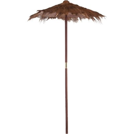 Parasol en Bois "Cocotier" 150cm Marron (1/4)