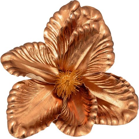 Magnolia soggetto h.22cm rame e verde - Feeric lights & christmas