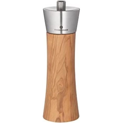 Zassenhaus Augsburg molinillo de sal madera de olivo 18 cm