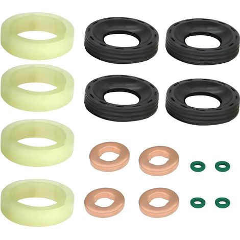 Kit de arandelas de sellado para inyector diésel, protectores de juntas tóricas, hebillas de repuesto, kit de juntas tóricas para inyector de combustible, accesorios de repuesto para automóviles y mot (1/3)