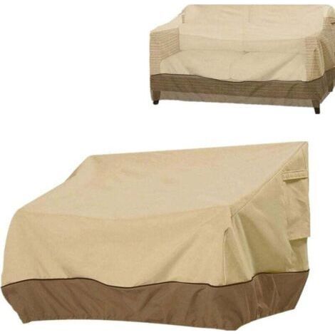 Bench Cover, XU, Waterproof  Fabric Garden Bench Cover, Outdoor Bench Cover, UV and Wind Resistant, Sofa Protective Cover—Brown 210D: 193×83×84cm (1/4)