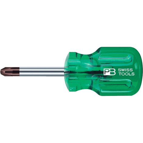 PB Swiss Tools Pozidriv-Schraubendreher, mit Kunststoffheft, Kreuzschlitzgröße 1K