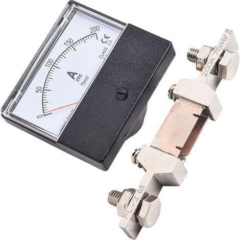 DH-670 - Ampèremètre analogique CC à panneau avec prise 0-200 A, 300 (1/5)