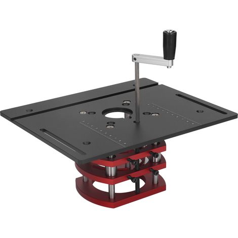 Système de levage manuel pour défonceuse, kit de système de levage manuel pour défonceuse, plaque de base pour scie à table de défonceuse, noir