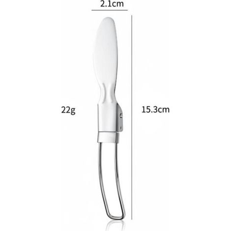 Set De Couverts Pliables - Couteau Fourche Cuillère Baguettes - Compact Et Léger Pour Camping Voyage Extérieur - 1 Set (1/3)