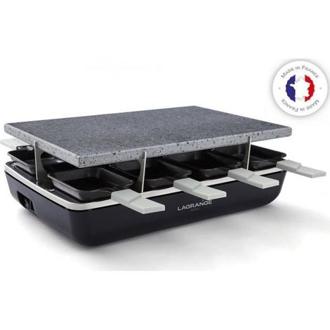 Raclette - Lagrange - Schwarzes Element - Kochstein - Elektrisch - 1 Platte