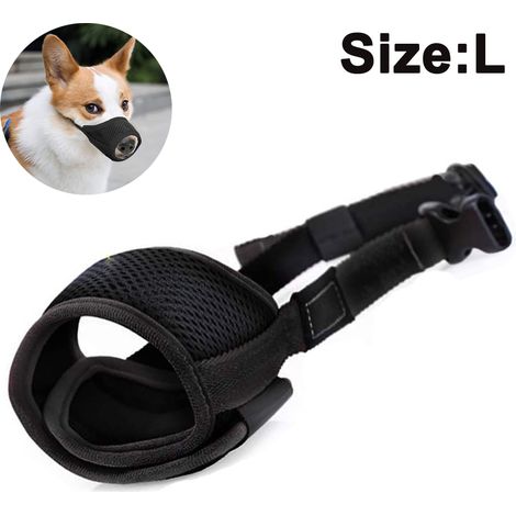 Muselière pour chien en nylon souple, anti-morsure et anti-aboiements, sécurisée, en maille respirante, pour chiens de petite, moyenne et grande taille.