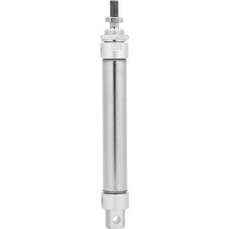 Cylindre pneumatique miniature double effet acier inoxydable rond modèle MA25 x 150 composant pneumatique (1/5)