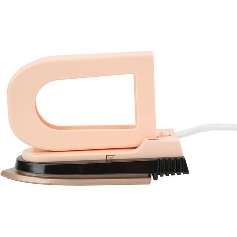Fer à repasser électrique en céramique 220 W, portable et pliable, avec contrôle intelligent de la température, pour une utilisation domestique (prise CN 220 V). (1/5)