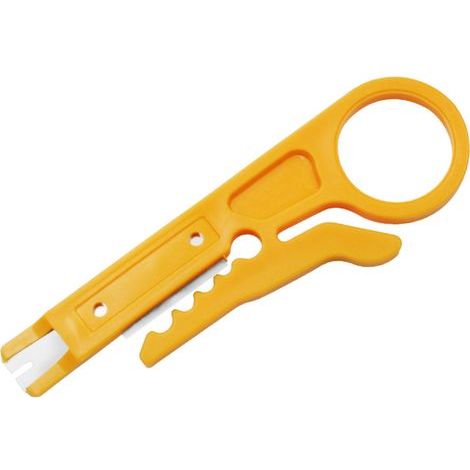 Lntyq Pince à dénuder les câbles RJ45 électrique par Cable Stripper / 110 Style Punch Down IDC Tool pour LAN IDC RJ11 Cat5 Cat6 Audio et vidéo Couteau à dénuder les fils d'isolation (1/4)