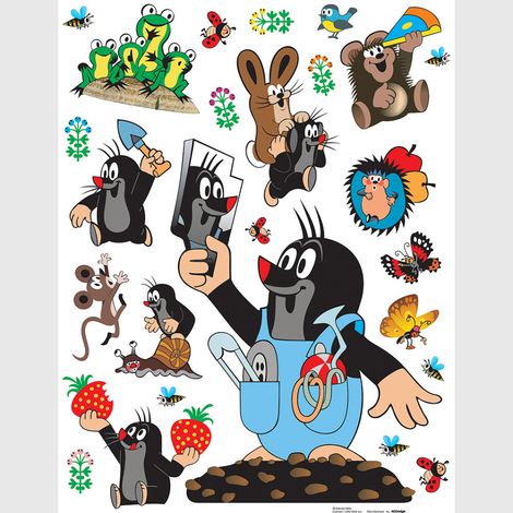 Sticker - La Petite Taupe jardinière - 65x85 cm (1/3)