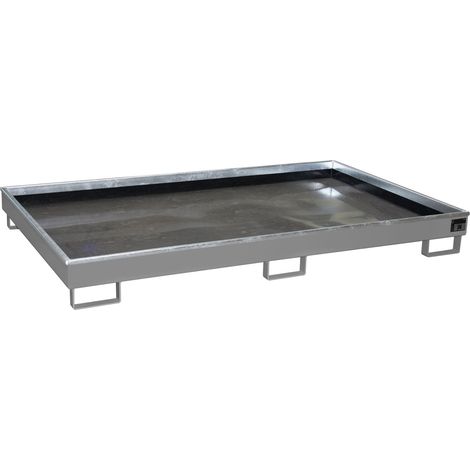 Bauer Regalwanne mit PE-Einsatz RW 2200-1 PE, lackiert, Mausgrau