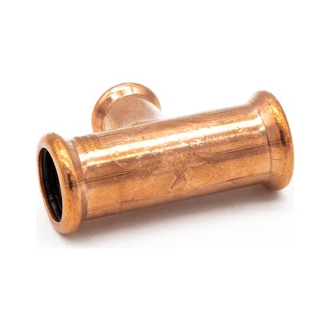 PrimaPress Copper 22x22x15mm Branch Tee for Plumbing (1/2)