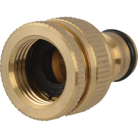 Faithfull SB3002 Brass Dual Tap Connector 12.5-19mm (1/2 - 3/4in) FAIHOSETC (1/5)