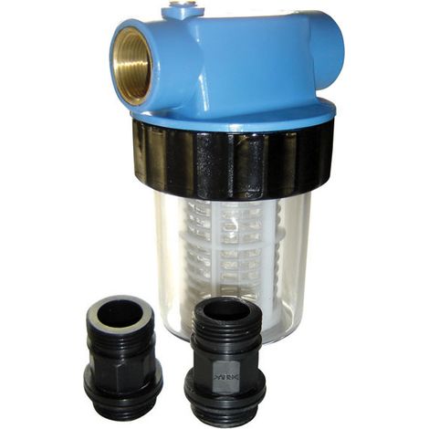 Güde – Filtre pour pompe – Filtration eau – Cartouche lavable – Pression max 5,5 bar – Raccord 1" IG/AG – Longueur 125 mm