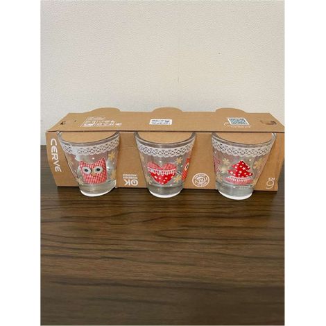 Set 6 Bicchieri da Tavola Acqua Vino Natale Christmas 250 cc
