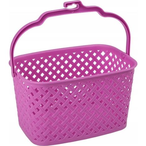 Cesta para pinzas de ropa de ratán rosa Ravi, 1 unidad. (1/2)