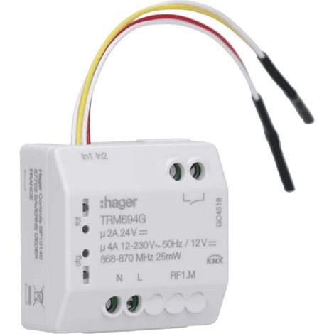 Hager TRM694G módulo de control de iluminación KNX radio
