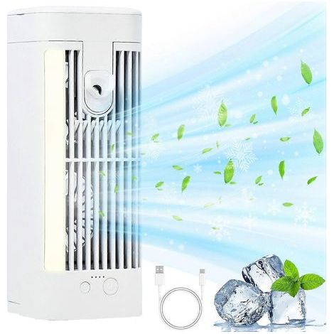 Ventilateur-climatiseur 4 en 1 Mini portable avec technologie de refroidissement efficace-AquaForge (1/5)