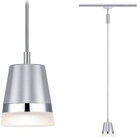 Cone Luminaire sur rail haute tension, Luminaire à suspendre URail GU10 chrome (mat) (1/3)