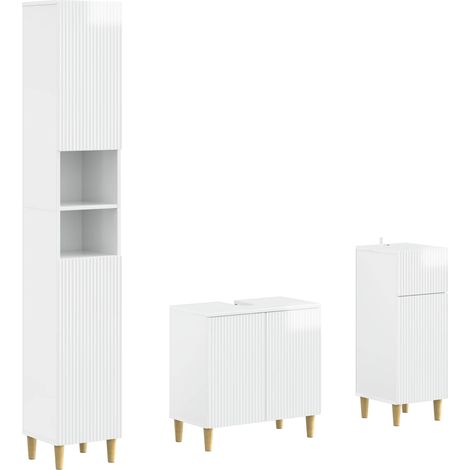 Maison Exclusive - Set di armadietti da bagno in 3 pezzi ARNHEM (1/5)
