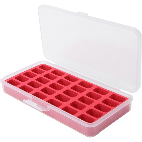 Boîte de rangement pour bobines et canettes, organisateur à clip suspendu pour couture et loisirs créatifs, étui en plastique à 30 compartiments
