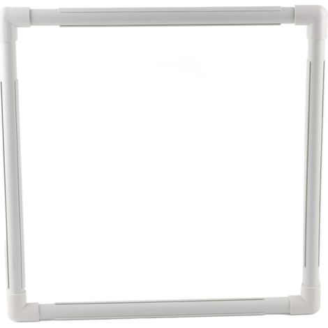 Cadre à broder carré 43x43cm Lot de 4 anneaux en plastique polypropylène durable pour point de croix couture artisanat (1/4)