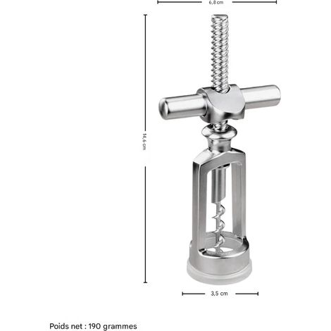 Abridor de botellas de vino creativo con tornillo de cruz, material resistente, diseño de cierre triangular, abridor multifuncional, ideal para amantes del vino, para uso doméstico y en bares.